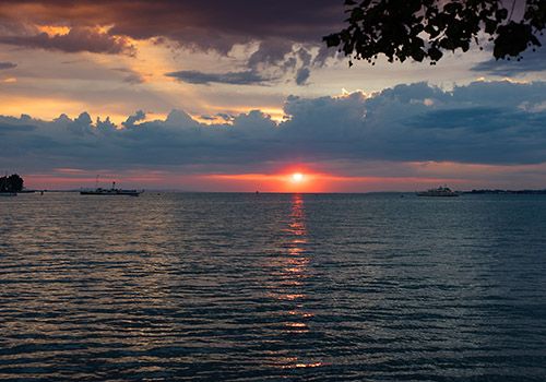 Sonnenuntergang am Bodensee